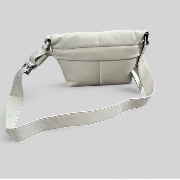 AllSaints Colette Leather Crossbody Bag – Pampus White, Brand New With Ta - Picture 16 of 16